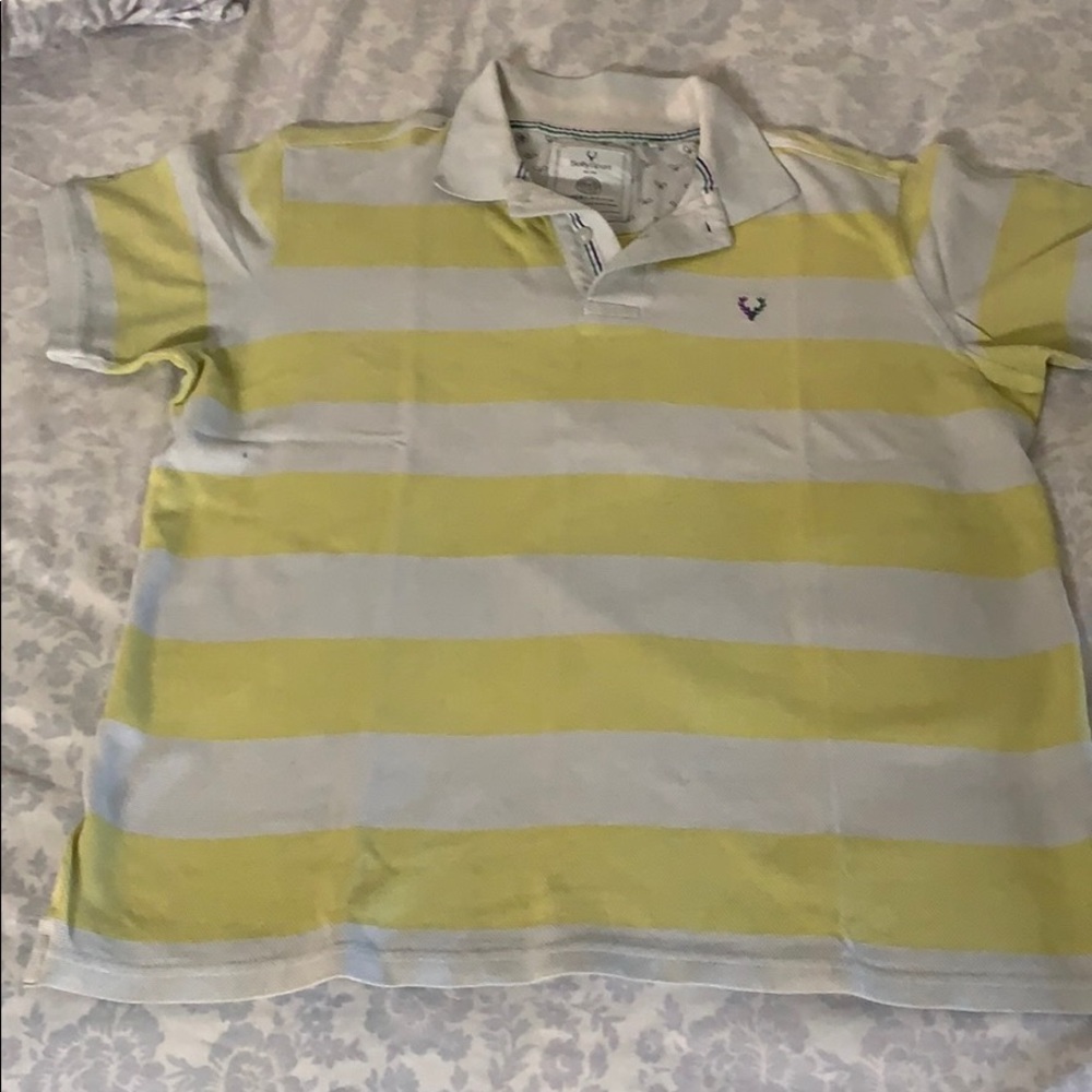 Beautiful yellow and white shirt